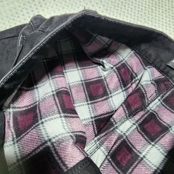 LEE RIDERS EUC WOMEN'S SIZE 16P WINTER LINED DENIM BLUE JEANS - Picture 4 of 6